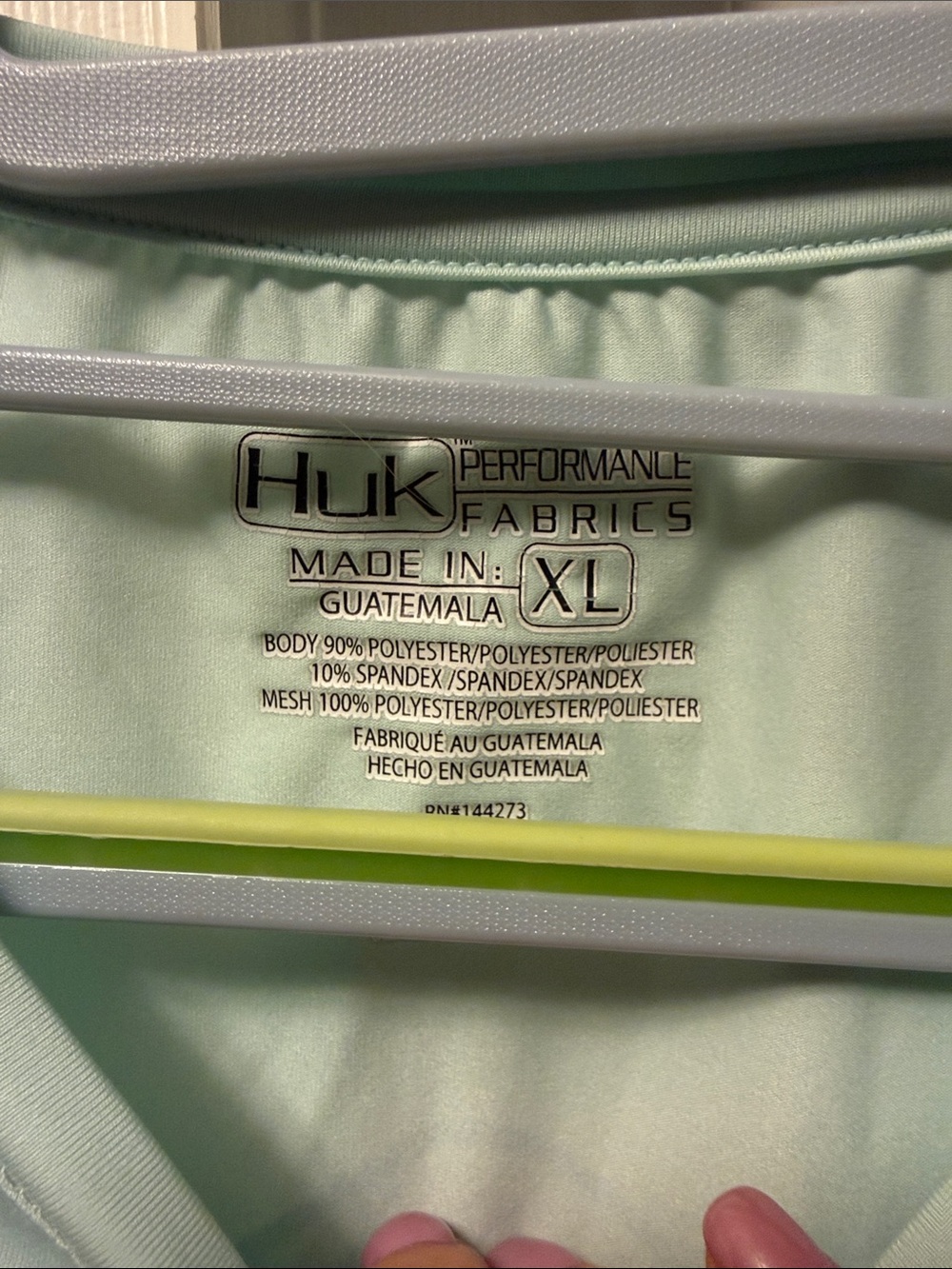Huk Light Mint Green Long Sleeve Performance Top - Picture 3 of 7